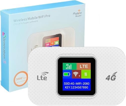 Mobile WiFi,Portable WiFi Router supports Wi-Fi 6,Mobile Internet up to ...
