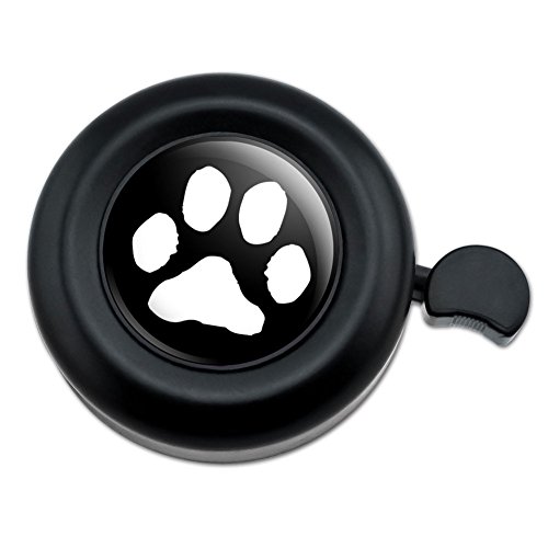 GRAPHICS & MORE Paw Print Pet Dog Cat B&W Bicycle Handlebar Bike Bell