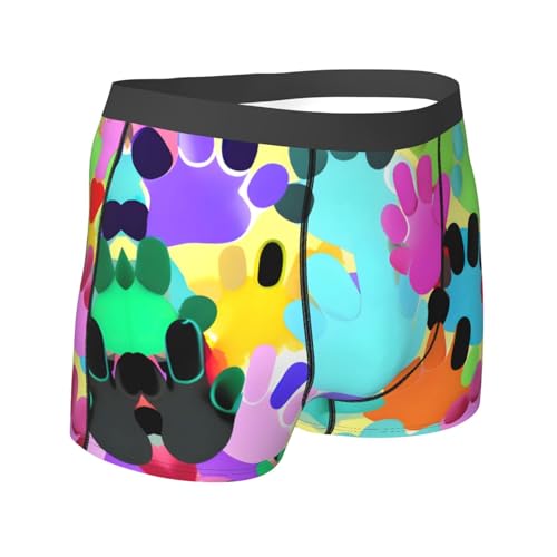 Silhouettes of Martial Print Men's Boxer Briefs,Luxury Underwear Trunks,Athletic Underwear - Ideal for Daily Athletic3