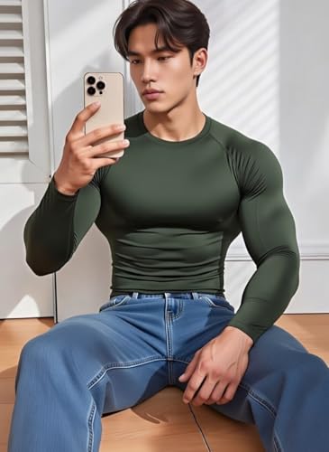 Image of Men Compression Full Sleeves T-Shirt
