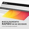 Fellowes Saturn A3 Plastificatrice per piccoli uffici – InstaHeat, pronta in 60 secondi, anti-inceppamento, spegnimento automatico – per pouches 80/100/125 micron – include 10 pouches – casa e ufficio