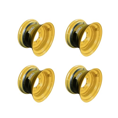 Set of 4-12-16.5 8-lug Rims for John Deere-16.5X9.75X8 TITAN EW USA Skid Steer Wheels/Rims for John Deere & more -8 bolt, 3.88
