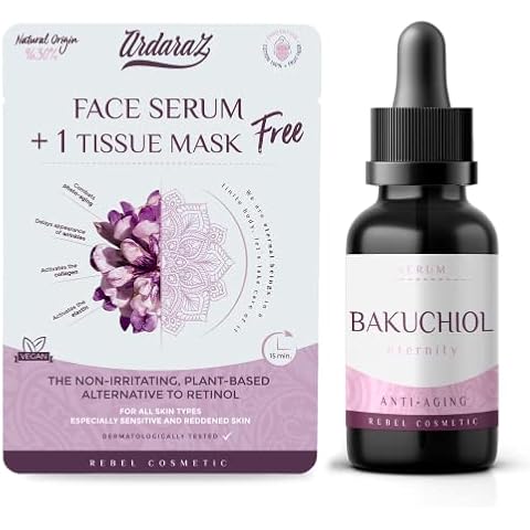 Ardaraz Bakuchiol Face Serum for Women, The Plant-Based Retinol. Women’s Concentrate Anti Wrinkle Serum, enhances The Skin Texture. with Hyaluronic Acid for Sensitive Skin. 30 ml Cover