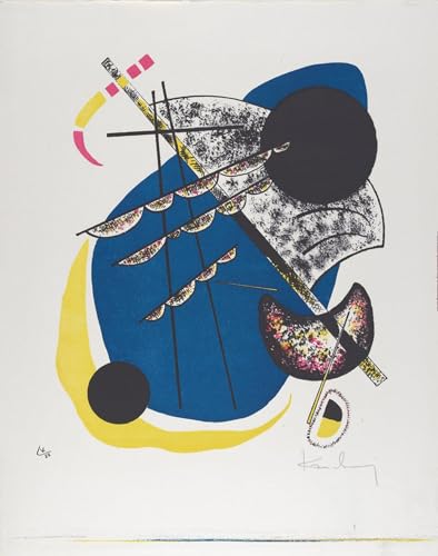 Lienzo decorativo para pared de salón o dormitorio, cuadro Kandinsky de 60x90cm