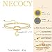 NECOCY Couple Love Knot Initial Bracelets for Women Trendy Dainty Statement 14K Gold Plated Letter G Charm Bracelet Jewelry Cute Simple Fashion Chain Women's Bracelets Gift