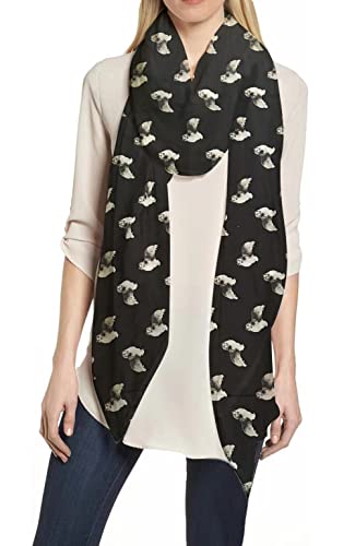 Lina & Lily Shetland Sheepdog Sheltie Dog Print Women's Scarf Shawl Wrap Lightweight