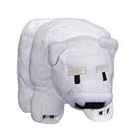 Algopix Similar Product 1 - JINX Minecraft Baby Polar Bear Plush
