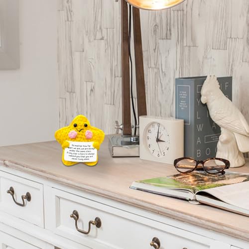 SPERMUOY Emotional Support Kuscheltier,Glücksbringer Pocket Hug Sterne Mutmacher Geschenk Sterne Kuscheltier Positive Geschenke für Freunde und Eltern