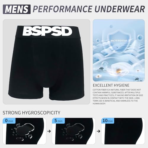 Men's Boxer Briefs 1-Pack, No Side Seam One Piece Underwear with 3D U Pouch Support, Quick-Dry, Breathable4