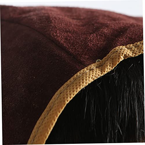 Casque de soudage protège-nuque en cuir de vachette marron x5 - 5