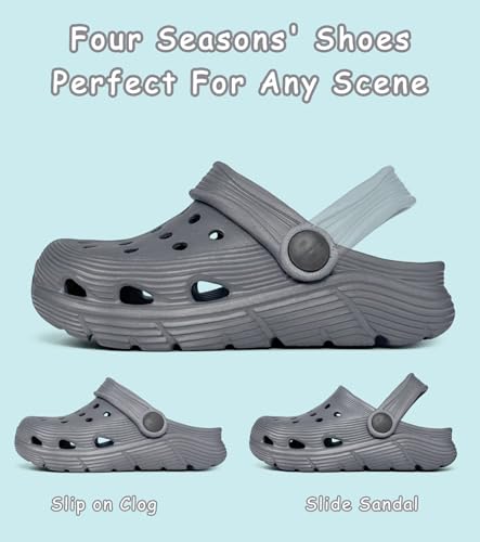 Image of Toddler Kids Garden Clog Slip On Slide Sandals Beach Water Shoes