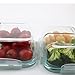Glass Meal Prep Containers - 4-Pack 35 Oz. 3 Compartment Bento Box Lunch Containers | Bento Lunch Box Portion Control Containers | 3 Compartment Food Containers