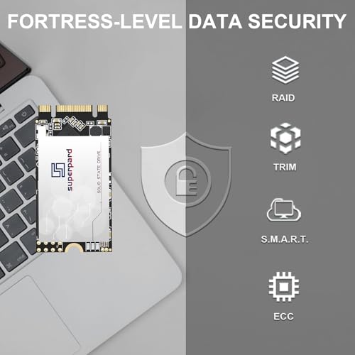 Superpard SSD 512GB M.2 2242 SATA III - 6Gb/s B+M Key NGFF, High Speed Internal Solid State Drive, 3D NAND, Enhanced Performance for Laptop/PC - Image 3