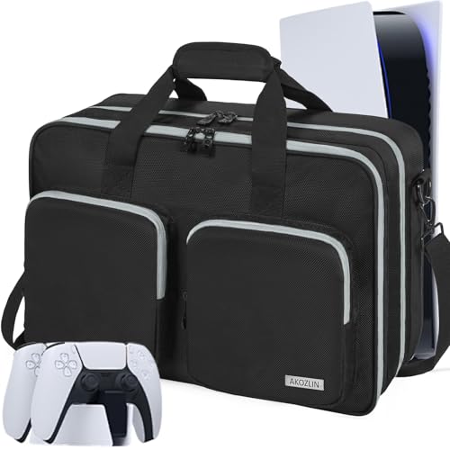 AKOZLIN Full Padded Carrying Travel Bag Compatible with PS5/PS5 Pro Console...