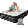 air Mattress Queen with Built in Pump – 18-Inch Thickened Inflatable Mattress for Easy Travel, Supports Up to 650 Pounds