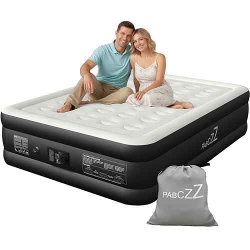air Mattress Queen with Built in Pump – 18-Inch Thickened Inflatable Mattress for Easy Travel, Supports Up to 650 Pounds