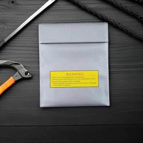 Bolsa ignífuga para batería Lipo caja organizadora resistente a explosión 4