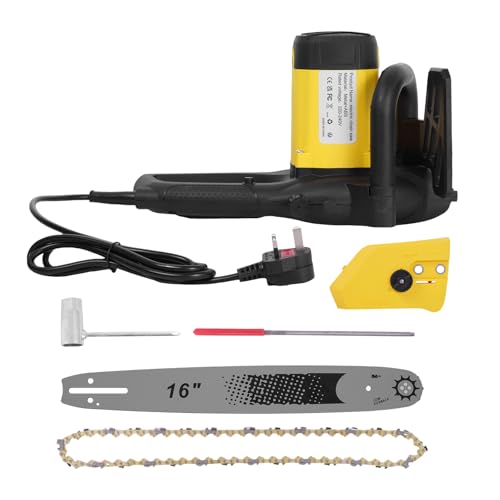 Electric Chainsaw, 2500W Powerful Electric Chainsaw,16" Portable Corded Chain Saw with 1.5m Power Cable, 4500rpm Chain Saw for Garden Tree Pruning, 10m/s Chain Speed Auto Chain Lubrication to Cut Wood 7 Electric Chainsaw, 2500W Powerful Electric Chainsaw,16" Portable Corded Chain Saw with 1.5m Power Cable, 4500rpm Chain Saw for Garden Tree Pruning, 10m/s Chain Speed Auto Chain Lubrication to Cut Wood - Image 7