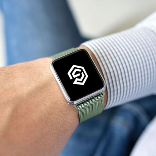 Image of GRIPP Stainless Steel Watch Strap with Strong Magnetic Clasp for 44mm /45mm /46mm /49mm, Watch Series 11 /10 /9 /8 /7 /6 /5 /4, SE 3 /2 /1, Ultra 3 /2 /1, Lightweight, Adjustable (Watch Not Included)
