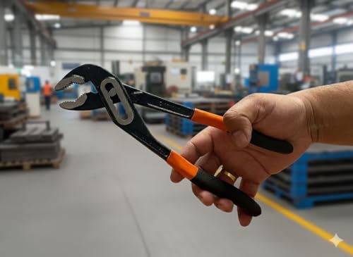 Image of Tools Water Pump Plier Box Joint With Chrome Vanadium Steel - Slip Free Gripping, Designed With Pinch Protection System, Fully Hardened And Tempered With Sleeve|hand Tool (10 inch /250mm)