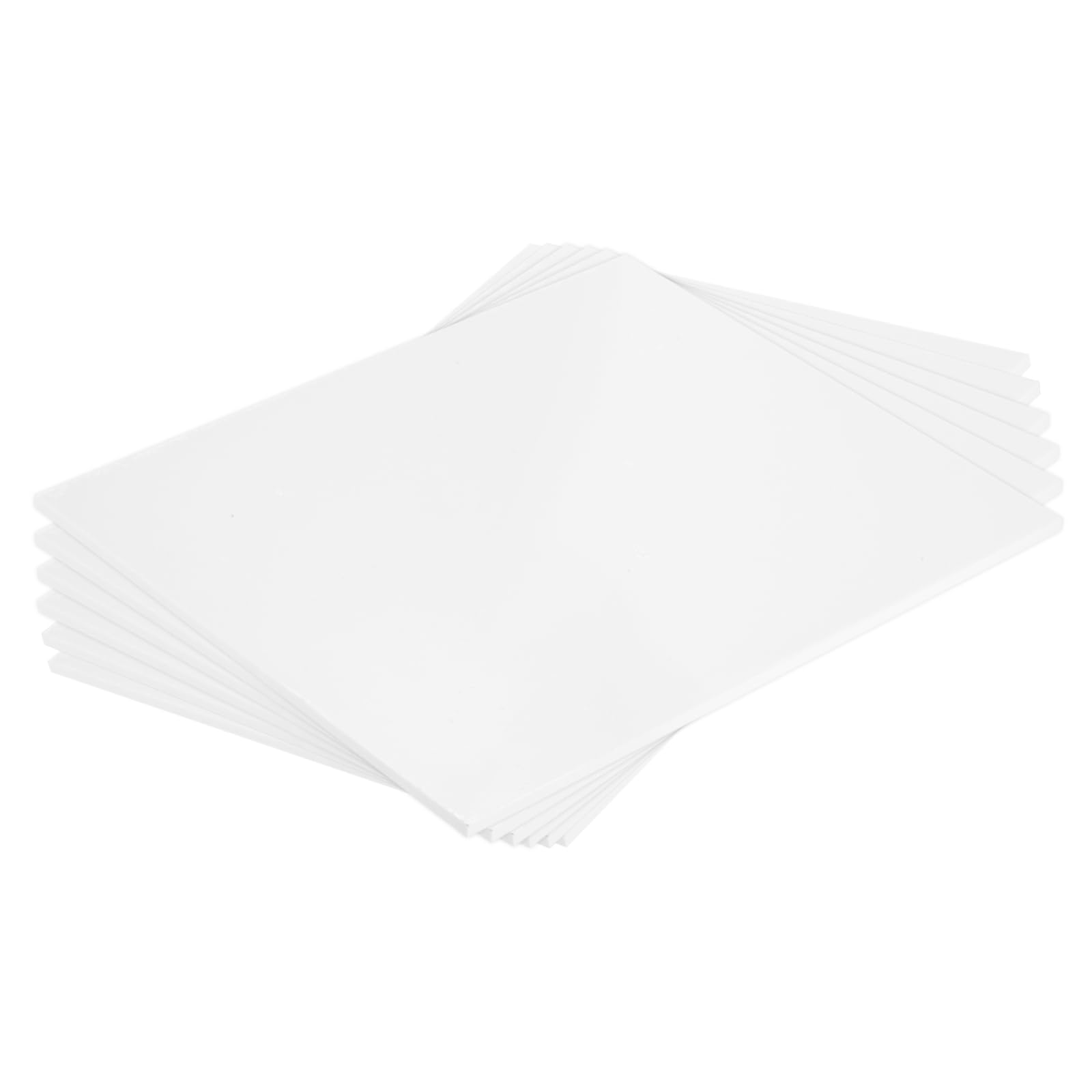 MECCANIXITY ABS Plastic Sheet 10 Inch x 8 Inch x 0.08 Inch ABS Styrene Sheets for Building Model DIY Crafts Panel White 6 Pcs