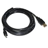 HQRP 10ft USB to Mini USB Cable for ECTACO Partner 850, P850, 900, P900 Series/Tomtom XXL 540, 540S,L 540T, 540TM, 550, 550T, 550TM, IQ Routes/Ease/GO 550, 750, 950 / ONE New Edition