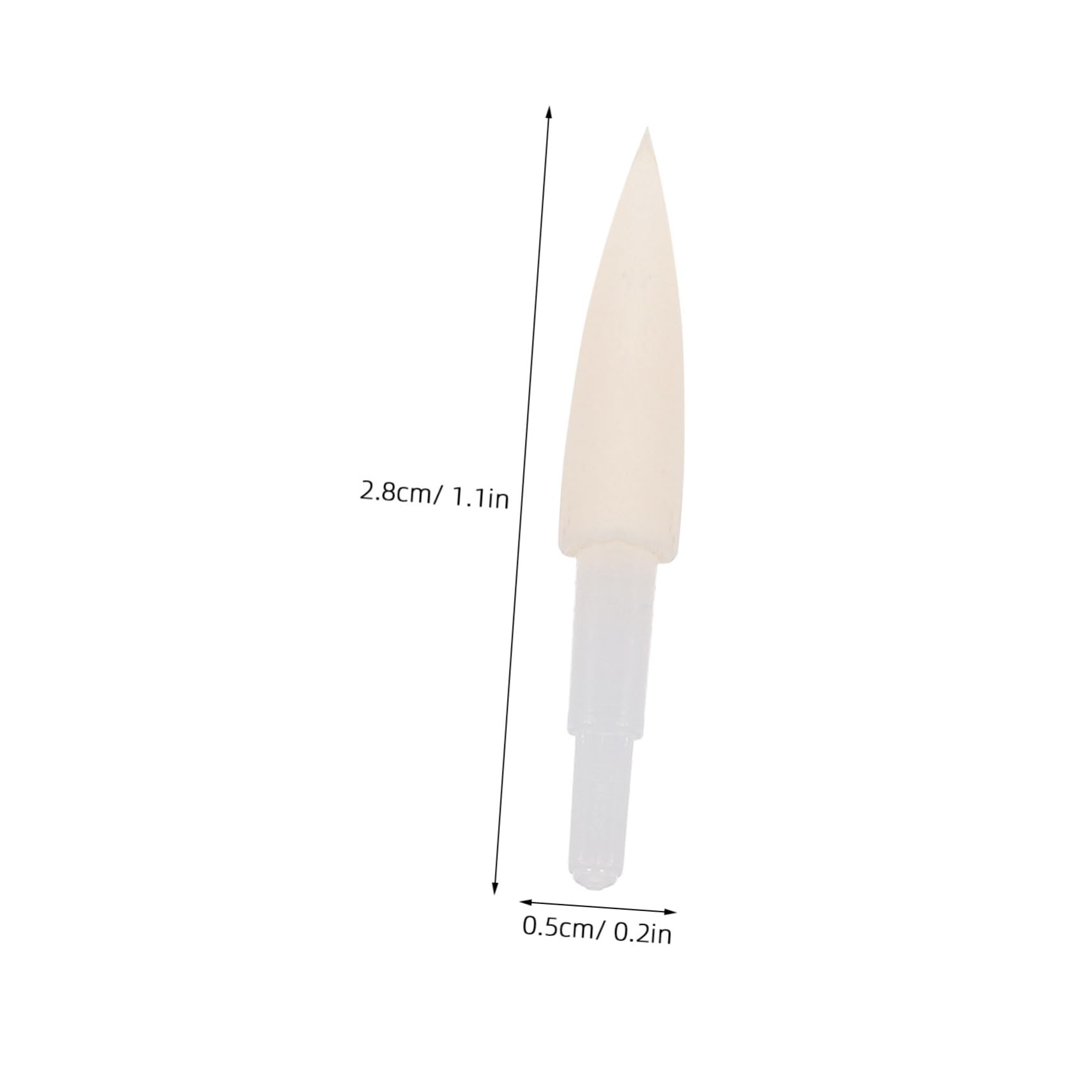 Gadpiparty 20pcs Soft Sponge Calligraphy Pen Tips Replacement Heads for Art Pens Sponge Material for Beginners and Experts Calligraphy Practice Smooth Writing Experience