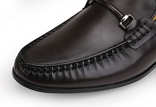 Image of Classic Dress Shoes for Mens, Leather Comfort Penny Loafers Driving Causal Slip-on Loafers for Mens