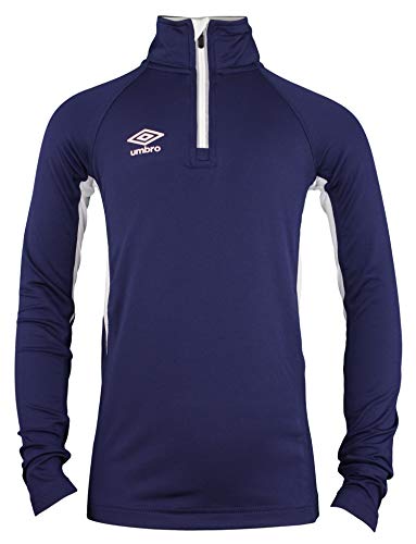 Umbro Big Boys Youth Off Field Pullover Jacket, Navy/White Large 14-16