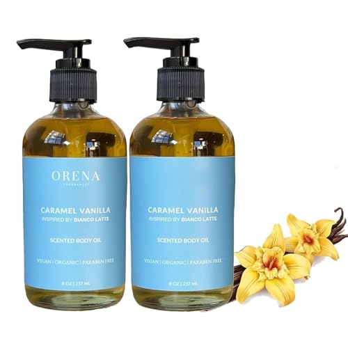 JHDZ Aceite Corporal Orena Caramelo Vainilla,Aceite Corporal Orena Caramelo Vainilla,Aceite Corporal perfumado Orena Caramelo Vainilla,Aceite Corporal Orena Vainilla,2PCS