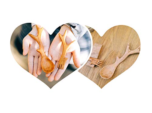 YOGEON Wood Spoon Carving Tools, 4-in-1 Wood Carving Kit ith Portable Canvas Bag for Spoon Bowl Cup Woodworking