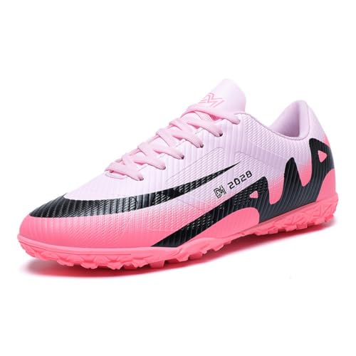 DHOVOR Football Boots Boys Girls Astro Turf Football Boots Kids Professional Training Football Shoes Athletics Sport Indoor Soccer Shoes