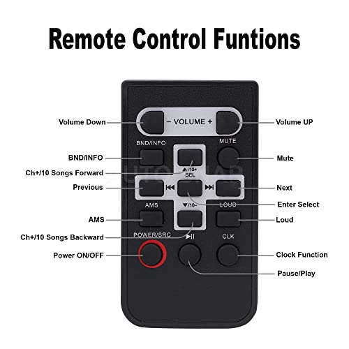 Image of AUTO SNAP ARC2923 Car Player TF /BT /AUX /SD Card Slot Dual USB Ports with Remote Control Single Din Premium MP3 Universal Fit Panel