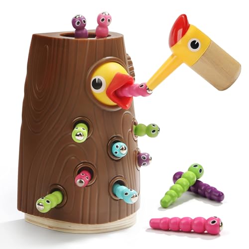 Image of TOP BRIGHT Montessori Toys for 2 Year Old - Magnetic Bird Feeding Games for 2 Year Olds, Learning Toys for Toddlers 2-4 Years, Fine Motor Skills Toy for 3 Years Old Girls and Boys