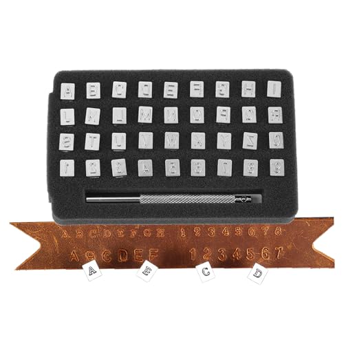 La mejor comparación de Troqueles de golpe para comprar hoy. 49 36 piezas de aleación de acero estampado alfabeto letra número cuero conjunto Stamper, herramientas de bricolaje artesanía de cuero, personalizadas herramientas de estampado de...