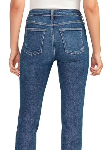 Silver Jeans Co. Women's Infinite Fit Mid Rise Straight Leg Jeans, Med Wash INF345, X-Large/29" Inseam3