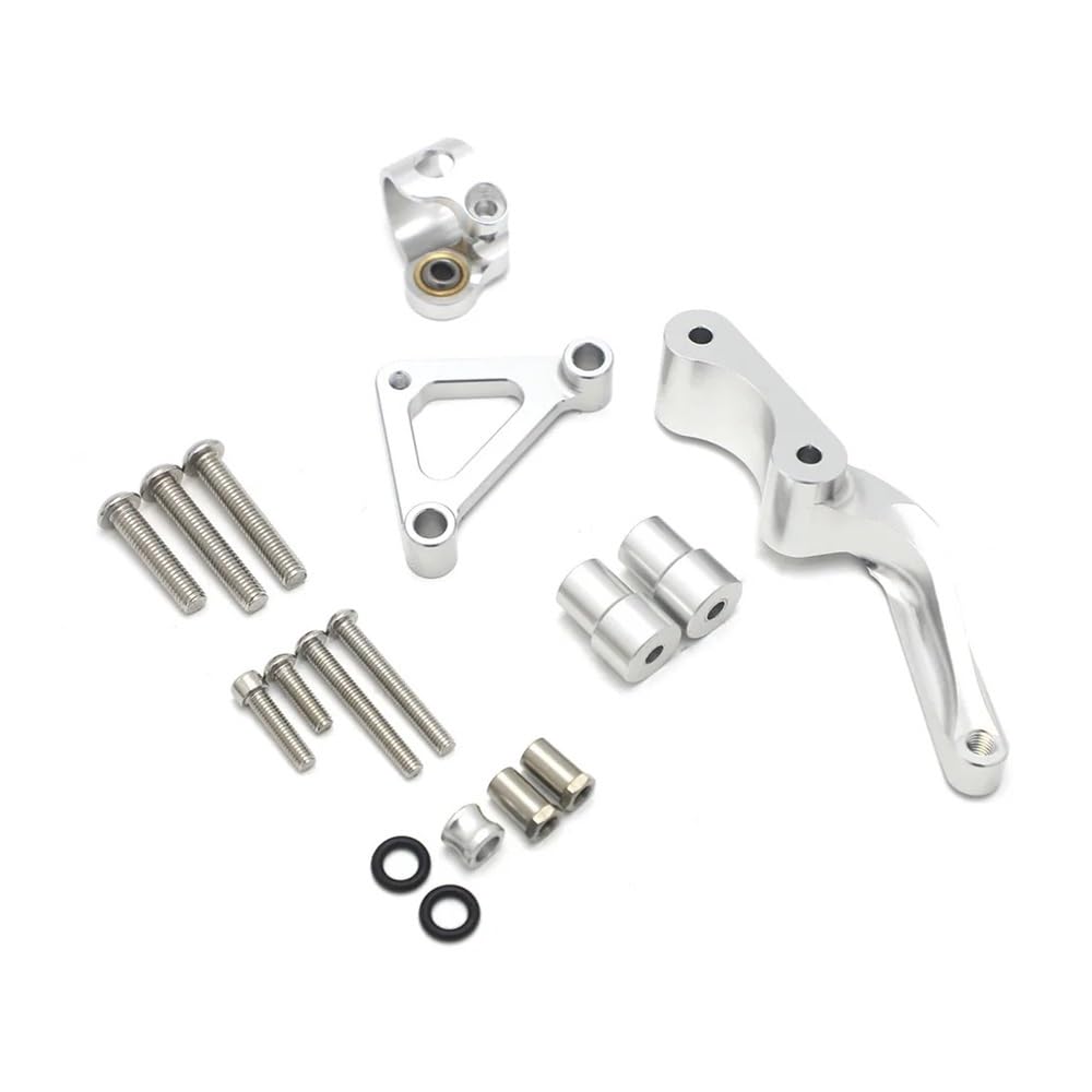 X Psblty Silver Bracket 5 Stabilizer Level Damping Damper Support Kit For For Monster 696 796 795 Accessories Motorcycle Mounting Holder Steering Damper Bracket Stabilizer(Silver Bracket 5)