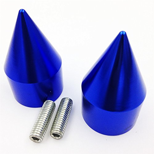 SMT-Spike Bar End Compatible With KAWASAK Zx 750 900 650R 7R 9R Z1000 10R Zx11 Zzr1200 Zx14 Blue [B00RW3KWME]