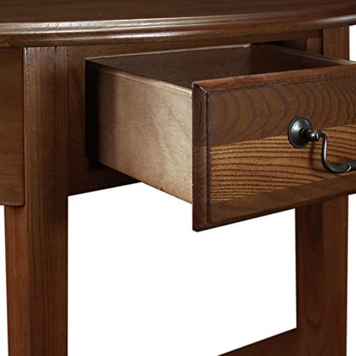 Image of Leick Home Salem Console Table, 35 inch, Medium Oak