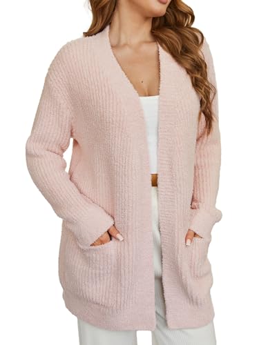 Snuggle Sac Cardigan Sweaters for Women with Pocket Trendy Casual