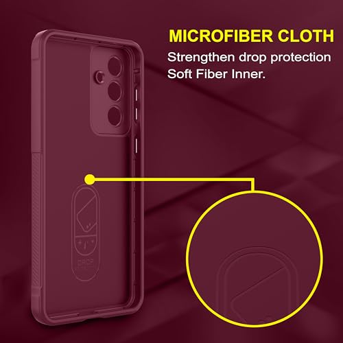 Image of amazon basics Back Case Cover for Samsung Galaxy F55 5G | Compatible for Samsung Galaxy F55 5G Back Cover | Liquid Silicon Magic Case with Camera Protection | Plum