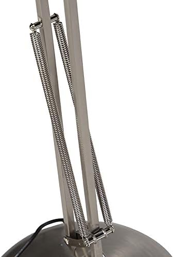 Qazqa QAZQA - Modern Design vloerlamp Staal | Zilver - Hobby | Woonkamer | Slaapkamer - Metaal Rond - E27 Geschikt voor LED - Max. 1 x 60 Watt photo 3