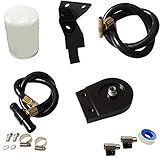 Black Coolant Filtration Kit w/Aftermarket Filter - Fits Ford 6.0L Powerstroke 2003-2010 Engines - DK Engine Parts