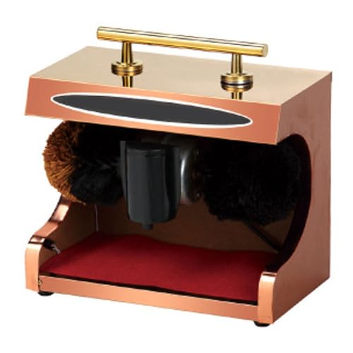Cireuse à chaussures à induction entièrement automatique, polisseuse à chaussures domestique automatique, polisseuse à chaussures électrique publique pour la maison, le public, le hall d'un,Gold
