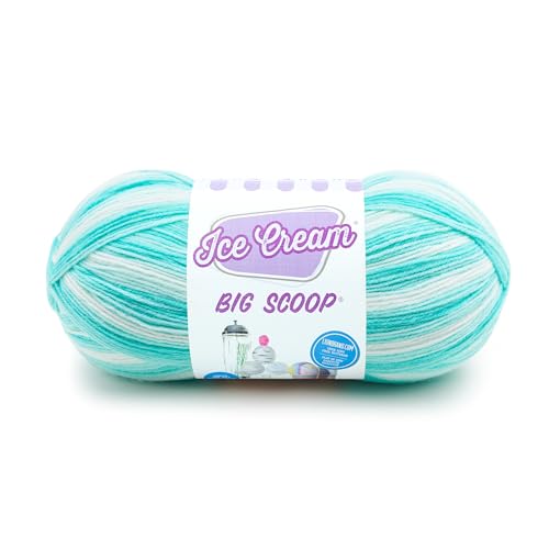 Lion Brand Yarn Ice Cream Big Scoop Yarn, Mint, 360 Foot (Pack of 1)