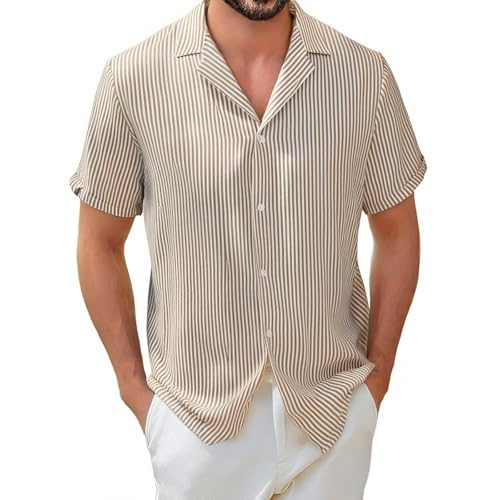 Solid Henley shirts casual decontractee blanche avec col tunisien dore