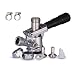 CRBrewBeer CRBREW-SNKYD US Sankey Beer, Homebrewing Stainless Steel Probe Heavy Duty Keg System with Black Lever Handle, D Type Coupler