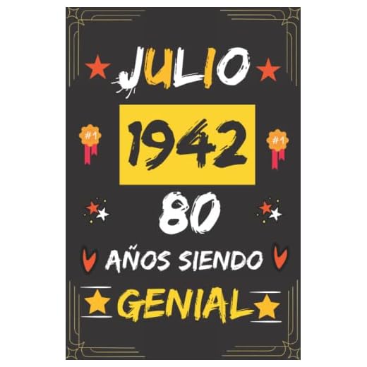CUADERNO, JULIO 1942, 80 Años Siendo Genial: Regalo de 80 cumpleaños para mujeres y hombres, ideas de 80 cumpleaños... un cumpleaños... divertido, ... regalo de 80 cumpleaños para él/ella.
