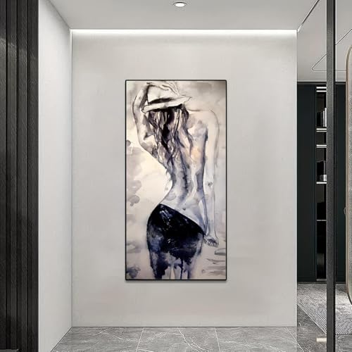Toile affiche œuvre beauté créative minimaliste grand format chambre - 4