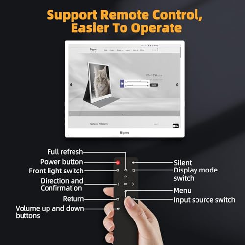 Image of Bigme B13 13.3-Inch Color E-Paper Monitor, Remote Control Laptop Screen Extender